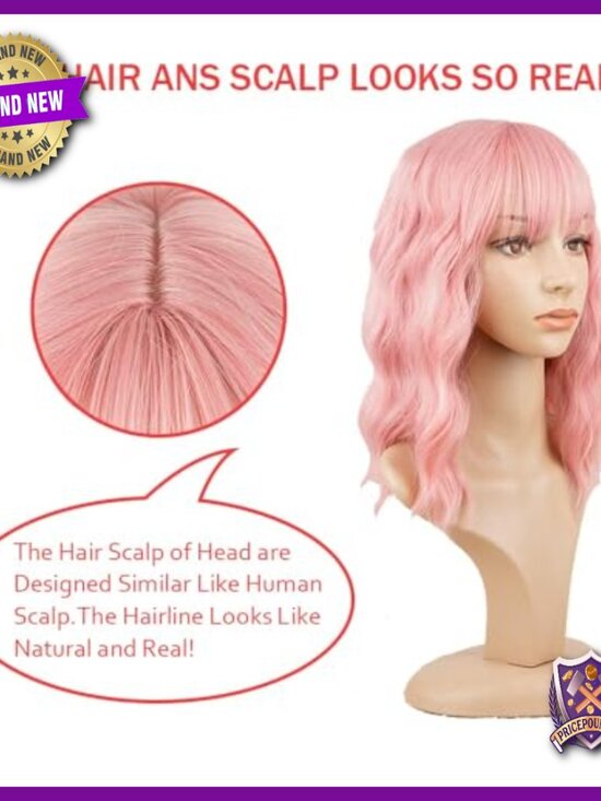 Short Bob Human Hair Wig, Heat Resistant, Tangle-Free for Cosplay & Daily Use main image 6